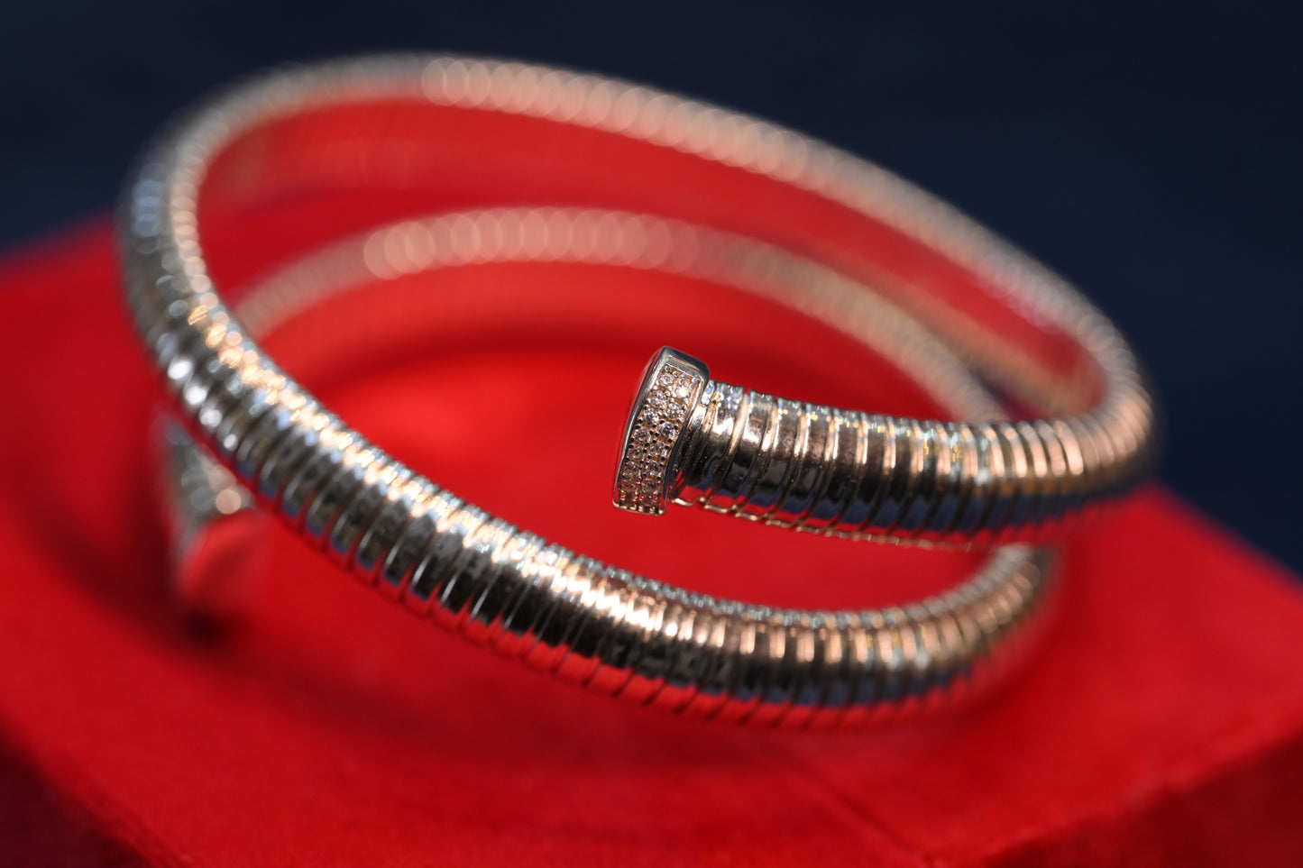 Spiral Silver bracelet