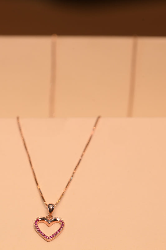 Silver fancy chain with pendant
