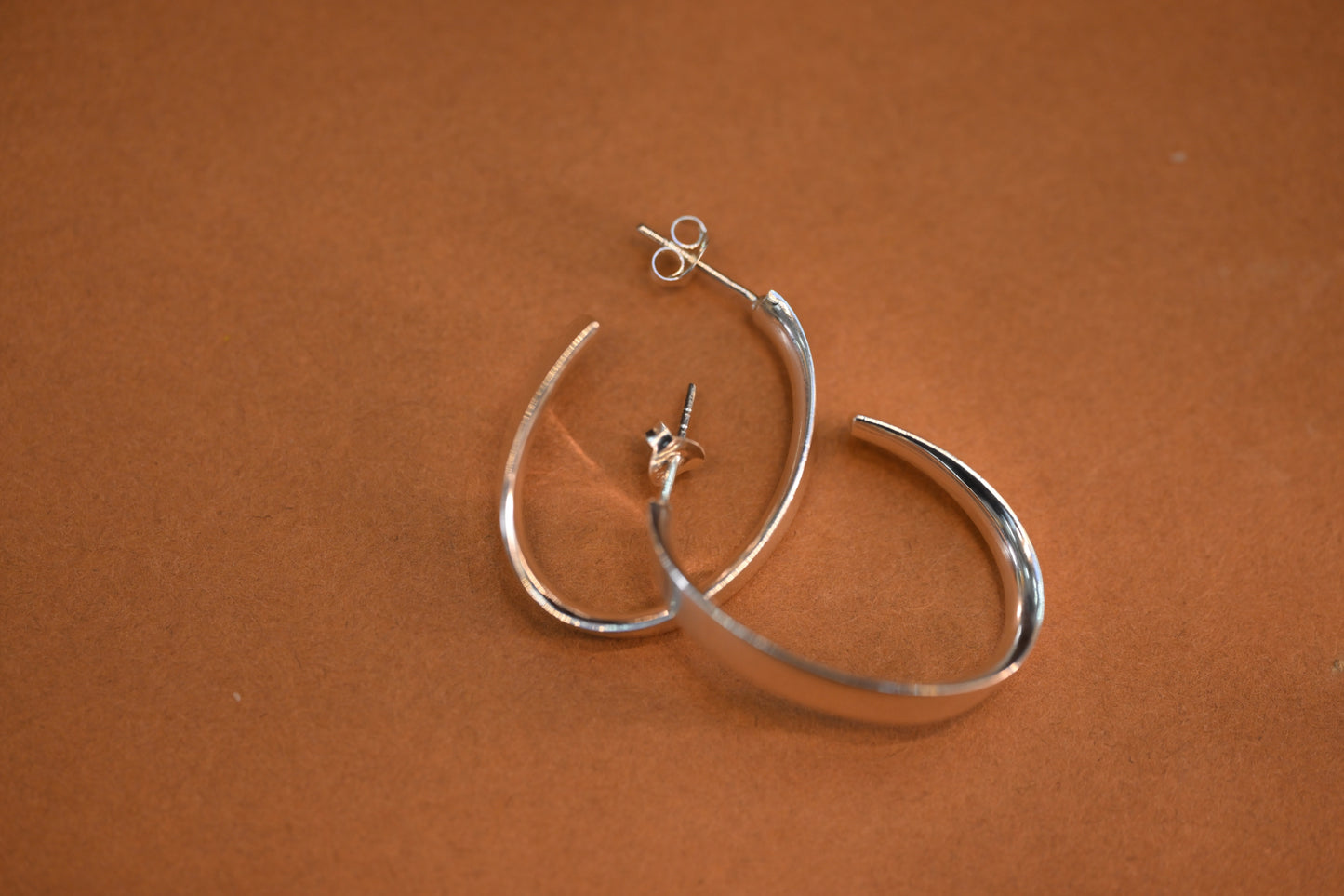 Silver hoops