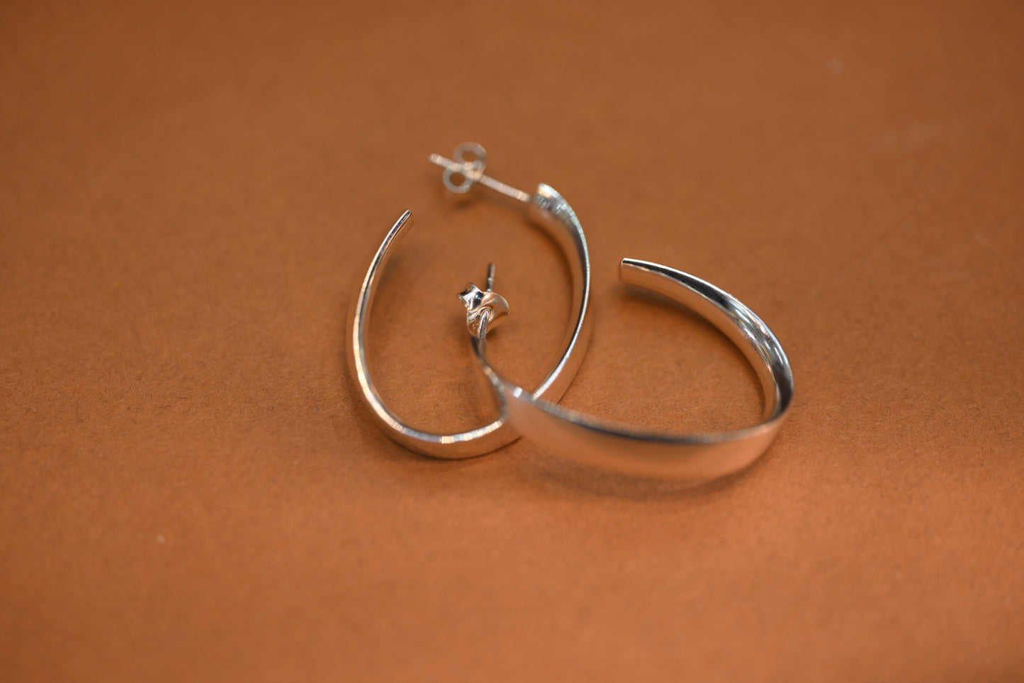 Silver hoops