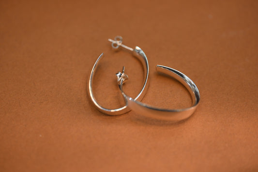 Silver hoops