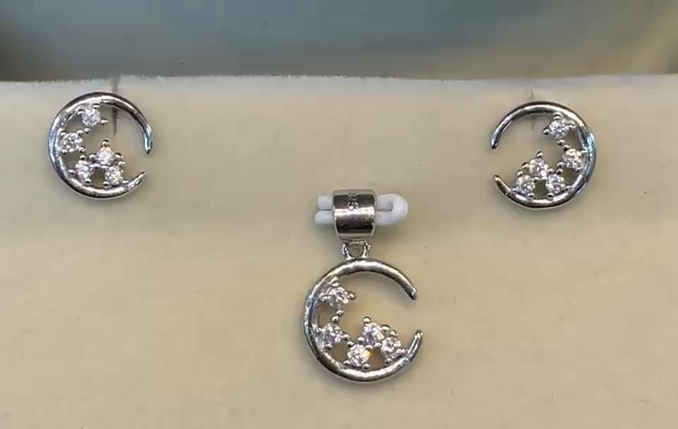 Silver Pendant set